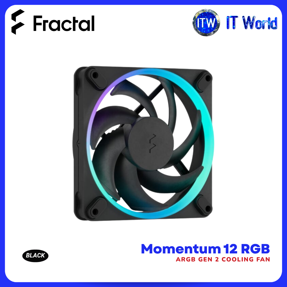 Fractal Design Momentum 12 RGB 120mm ARGB Gen 2 Cooling Fan itw