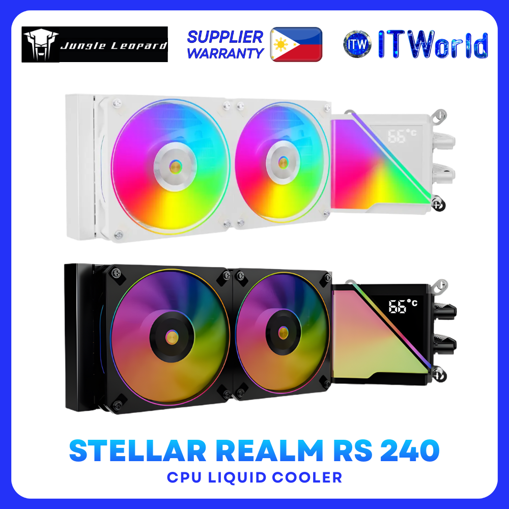 Jungle Leopard Stellar Realm RS 240 ARGB CPU Liquid Cooler Black/White