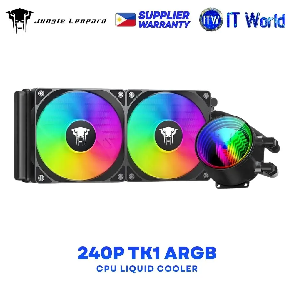 Jungle Leopard 240P TK1 ARGB High Performance Wind Pressure CPU Liquid Cooler - Black | White