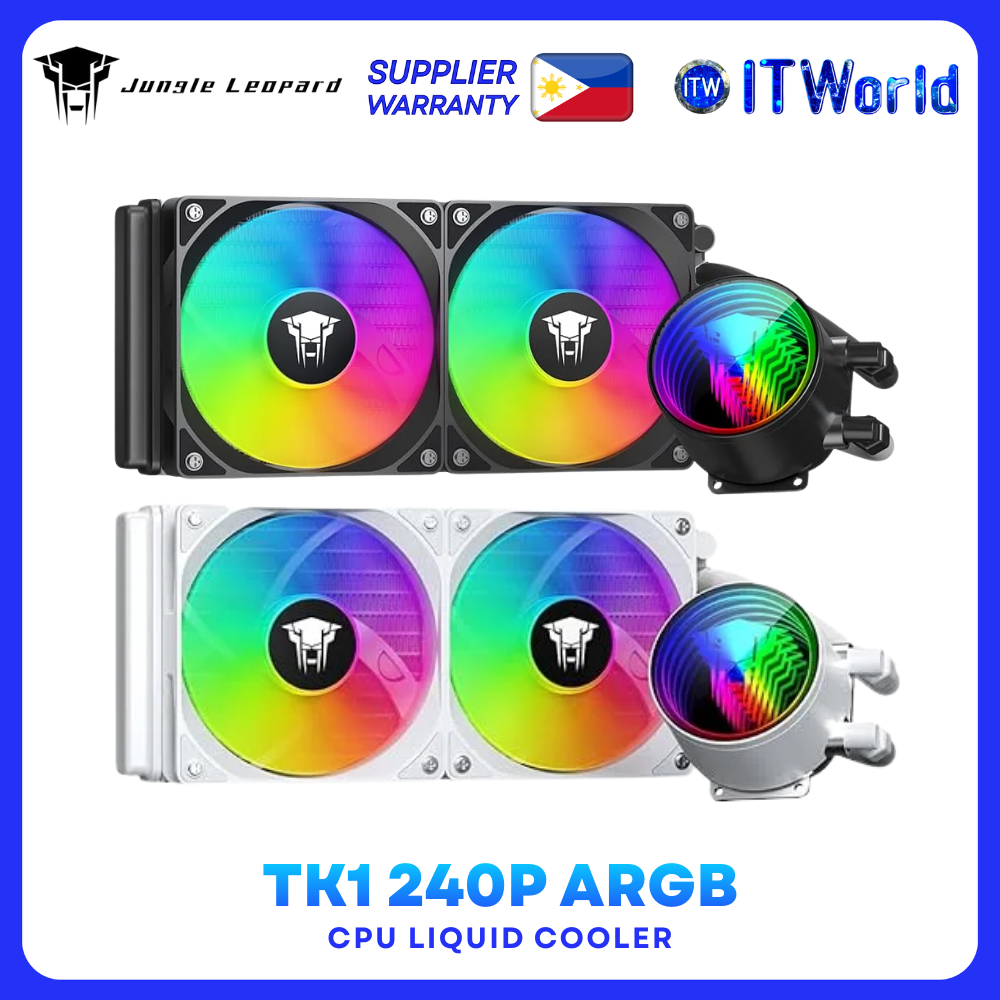 Jungle Leopard TK1 240P ARGB 240mm CPU Liquid Cooler Black/White