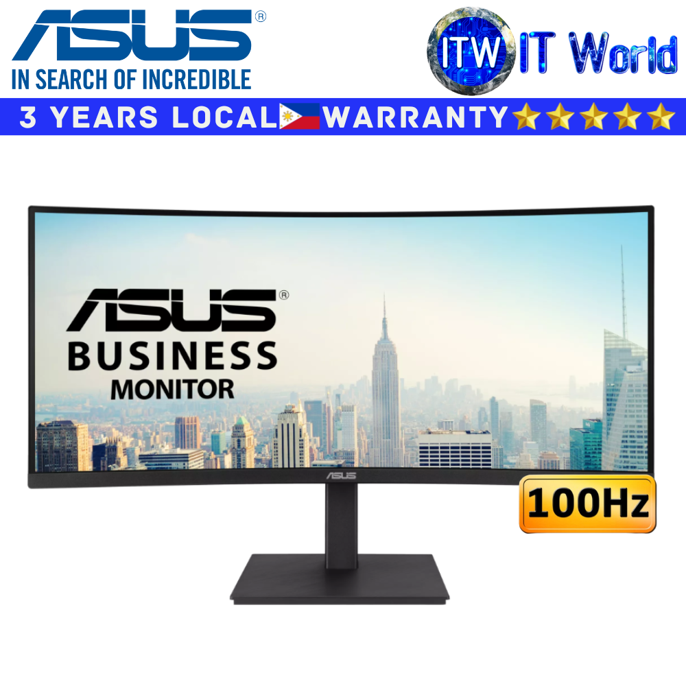 ASUS Curved Docking Monitor VA34VCPSR 34" 3440x1440 WQHD / 100Hz / VA / 4ms GTG /Flicker Free