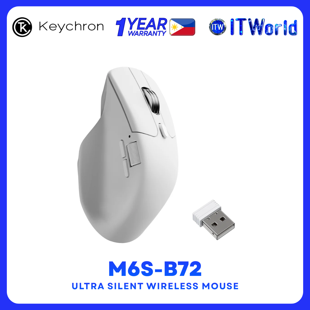 Keychron M6S-B72 Wireless Mouse - 26K DPI BT5.3/2.4G 1000Hz M6S-B72