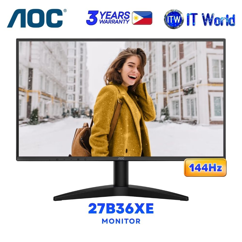 AOC 27B36XE - 27" 1920x1080 FHD / 144Hz / IPS / 4ms GTG, 0.5ms MPRT / Monitor