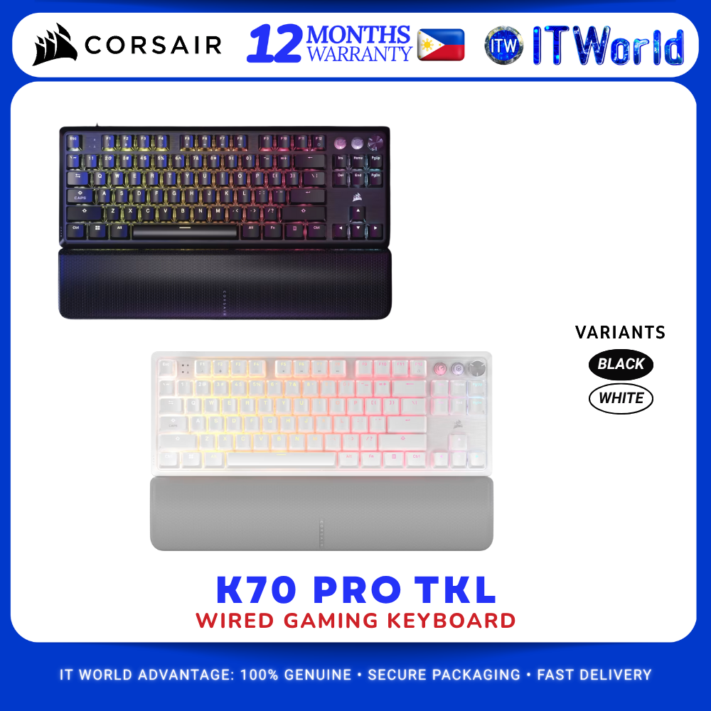 CORSAIR K70 PRO TKL Hall Effect Rapid Trigger Gaming Keyboard