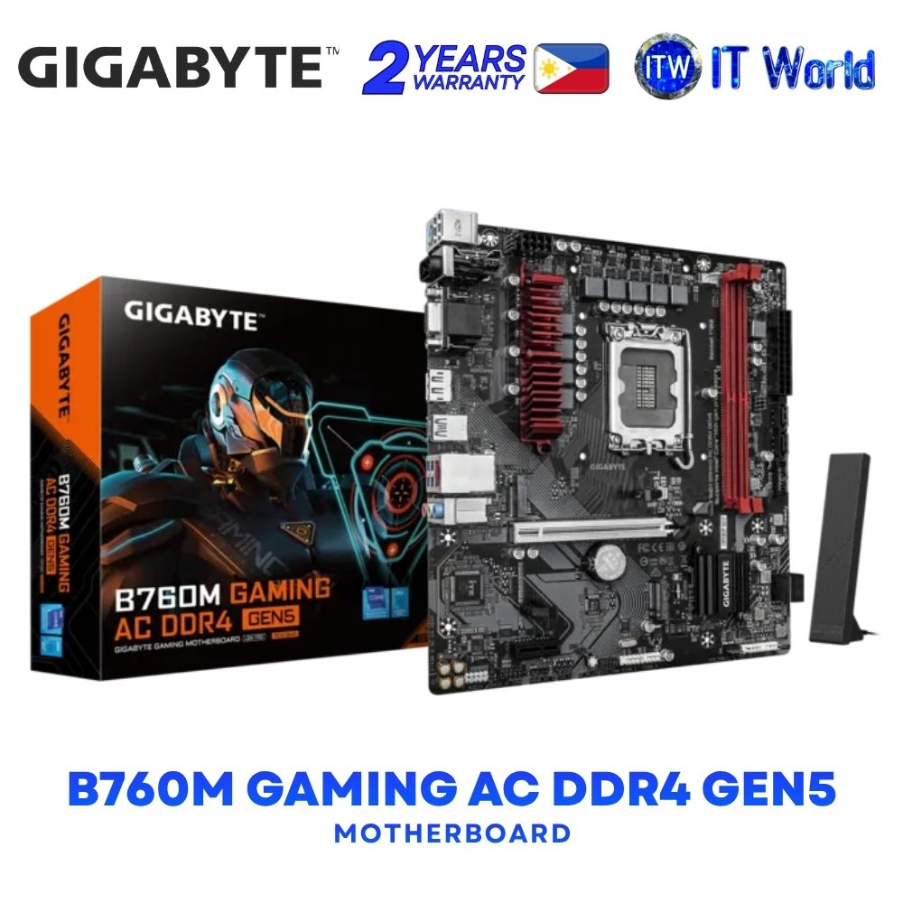 Gigabyte B760M Gaming AC DDR4 GEN5 micro-ATX LGA1700 DDR4 Intel B760 Express Chipset Motherboard
