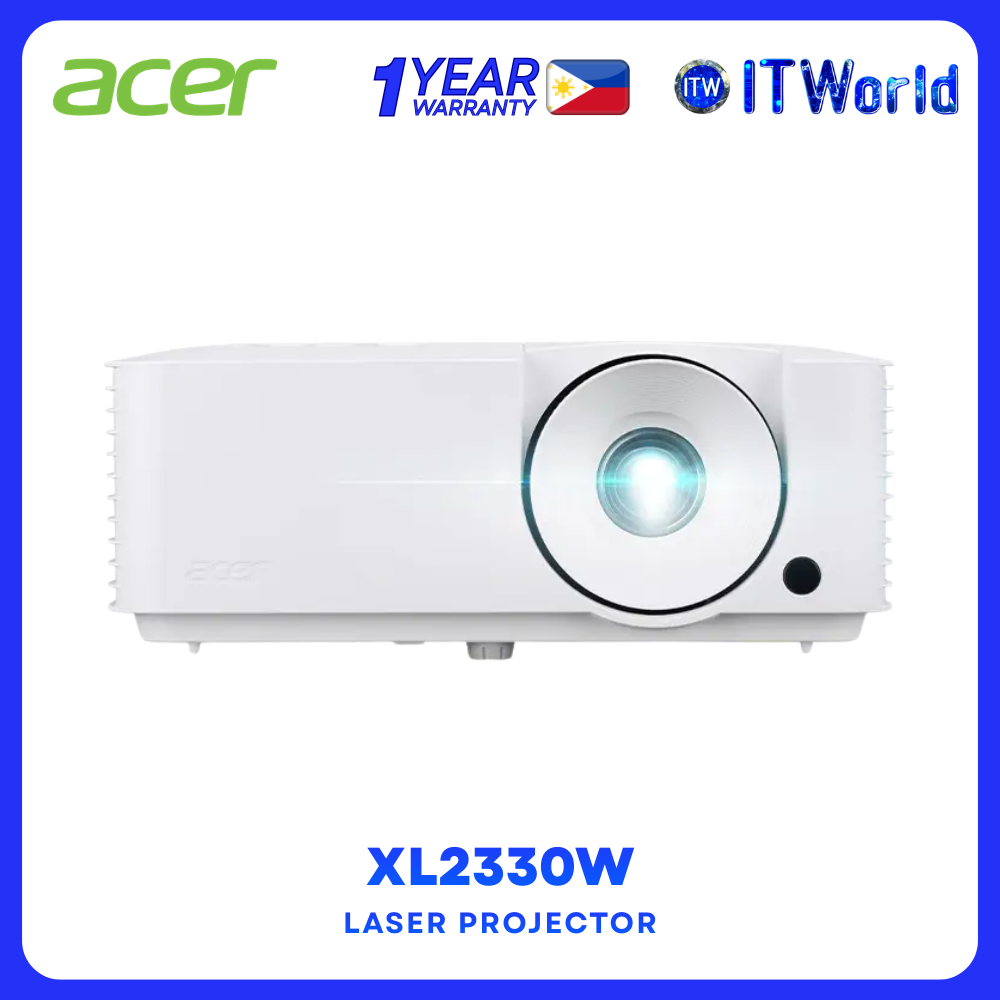 Acer XL2330W Laser Projector 5000 ANSI Lumens WXGA HDMI 3D Ready IP6X 30,000H w/ Bag MR.JWR11.007