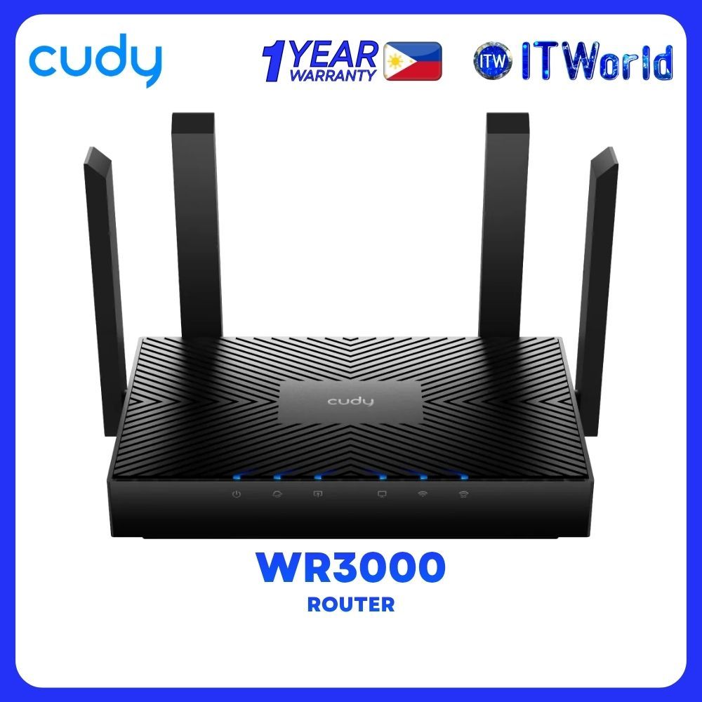 Cudy WR3000 AX3000 Gigabit Mesh 4-Stream Dual Band Wi-Fi 6 Router