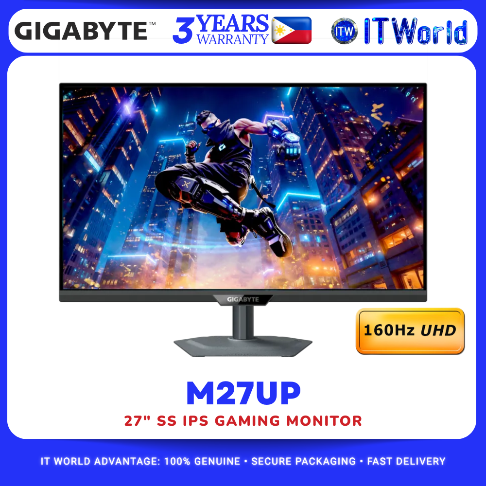Gigabyte M27UP 27" 4K 3840x2160 UHD 160Hz SS IPS HDR400 Gaming Monitor itw