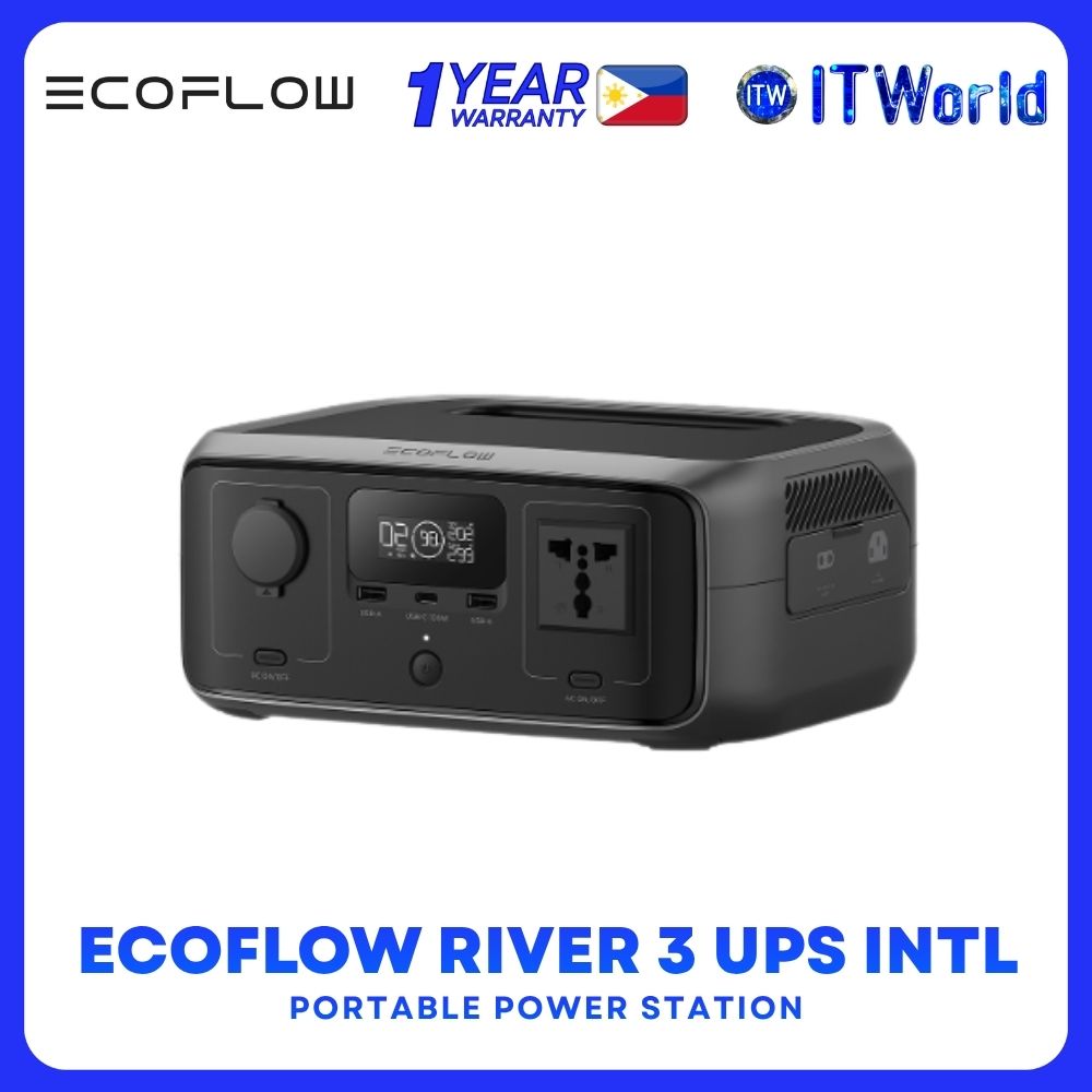 EcoFlow River 3 UPS Portable Power Station 245Wh 300W UPS Intl