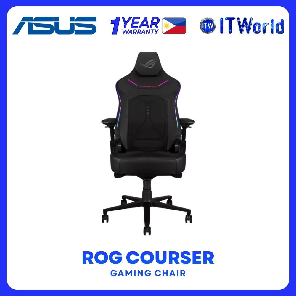 ASUS ROG Courser SL302 Gaming Chair - RGB / Recline 155° / 4D Armrest / Black itw