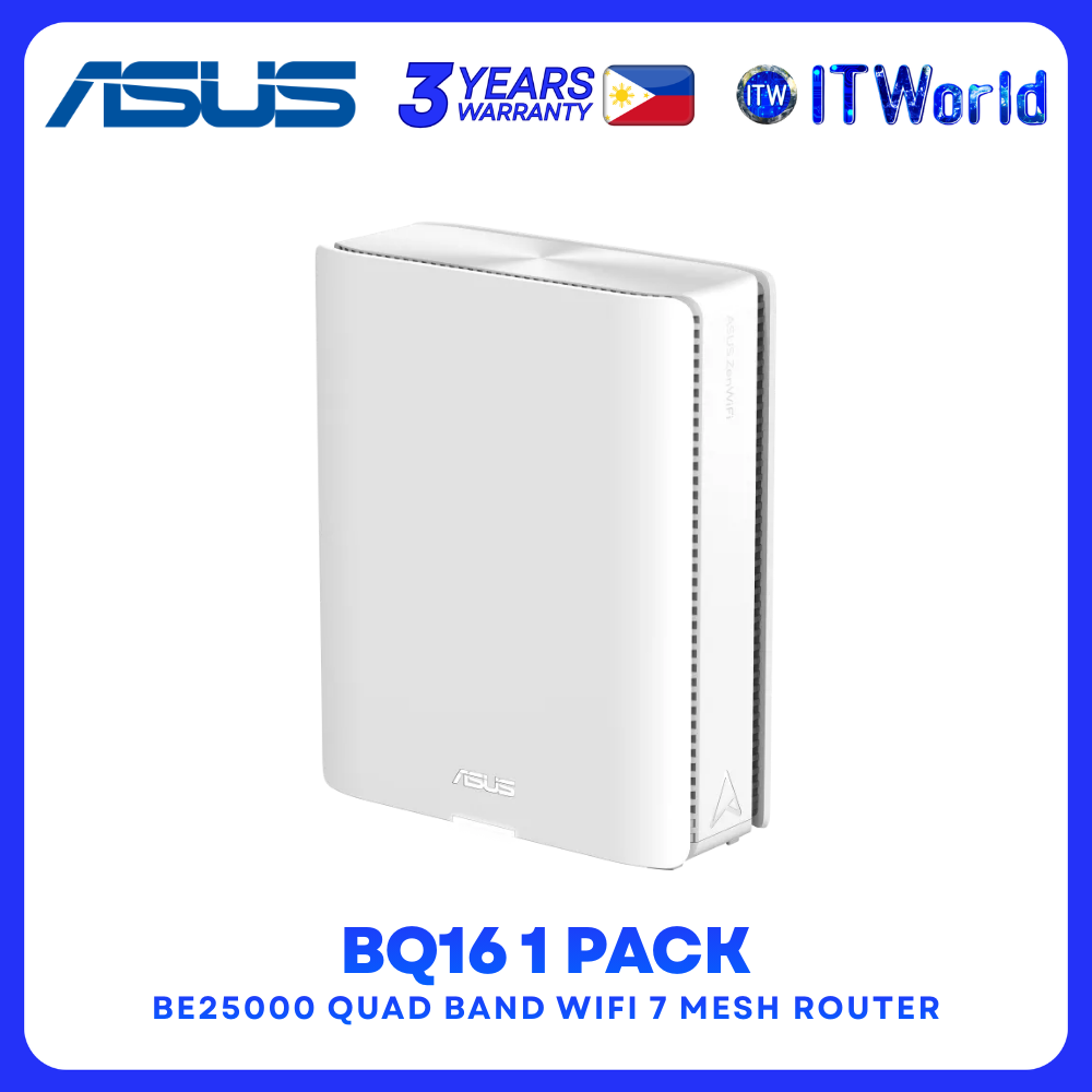 ASUS ZenWiFi BQ16 Series BE25000 Quad-Band WiFi 7 Mesh Router Dual 10G Ports AiMesh 4G/5G Tethering