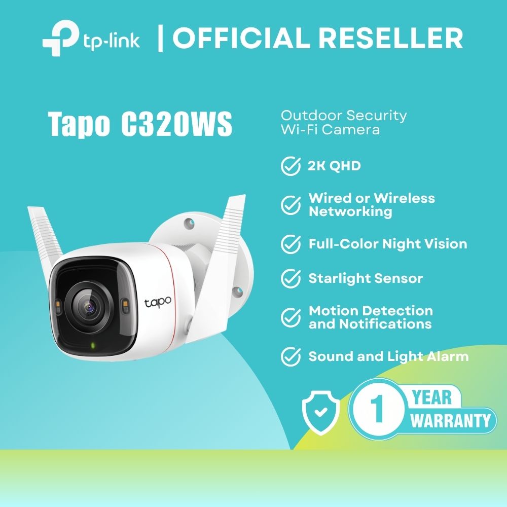 TP-Link Tapo C320WS - Outdoor WiFi Camera 2K QHD / Night Vision / IP66 / Security itw