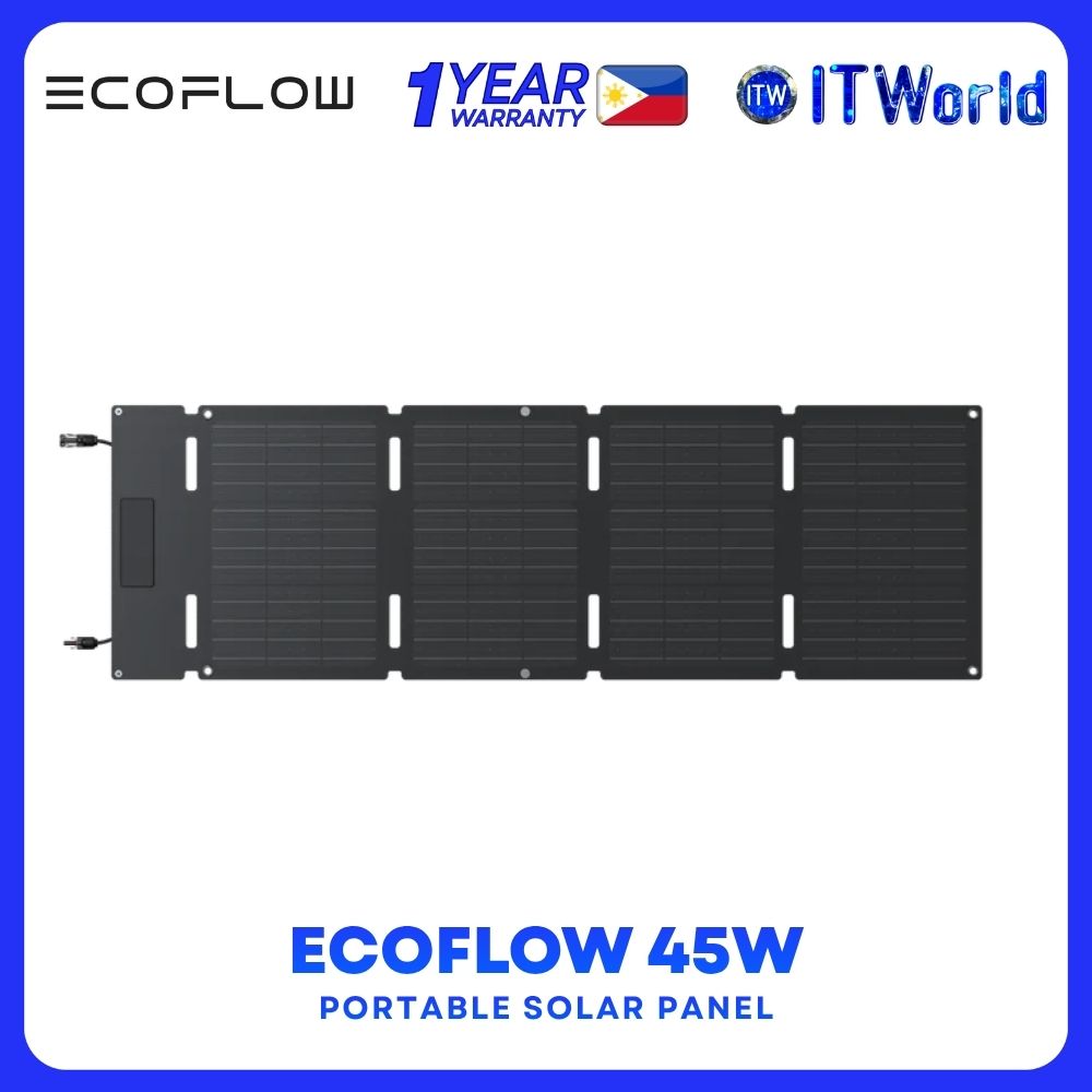 EcoFlow 45W Portable Solar Panel TOPCon 25% / IP68 / Foldable / Black / EFSOLAR45W