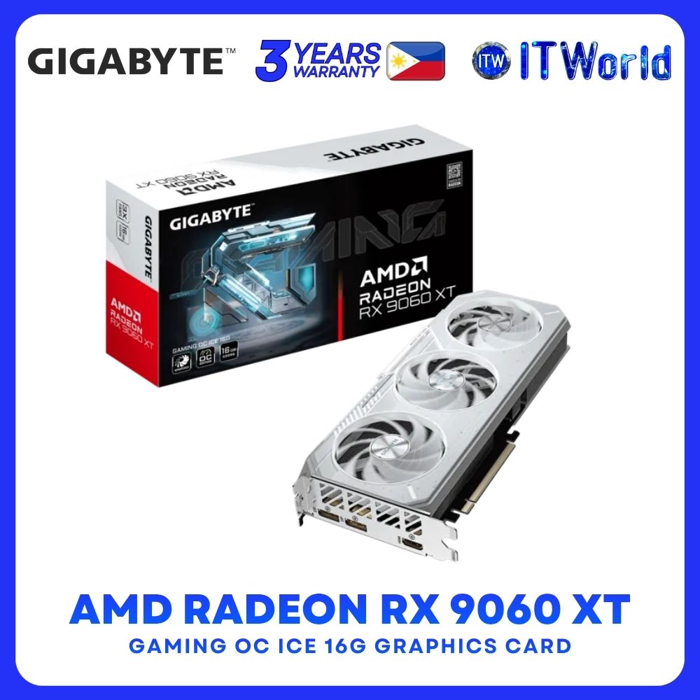 Gigabyte RX 9060 XT Gaming OC ICE 16G GPU - 16GB GDDR6 / PCIe 5.0 / GV-R906XGAMINGOCICE-16GD itw