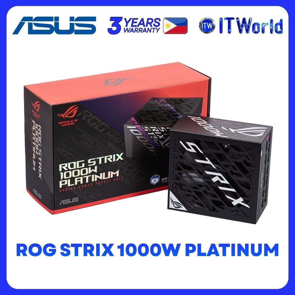 ASUS ROG STRIX 1000W Platinum PSU - ATX 3.1 / PCIe 5.1 GaN A+ / ROG-STRIX-1000P