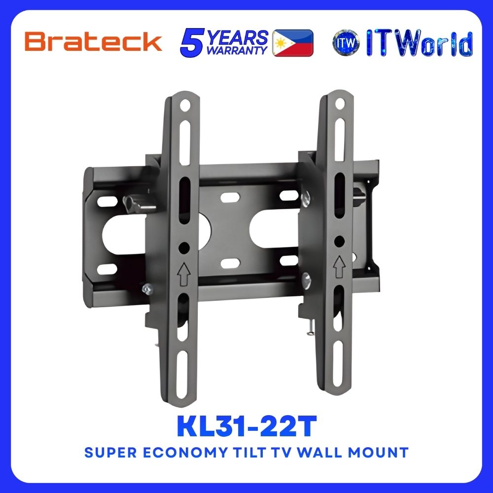 Brateck KL31-22T Super Economy Tilt TV Wall Mount for most 23"-43" and up to 45kg (99lbs)