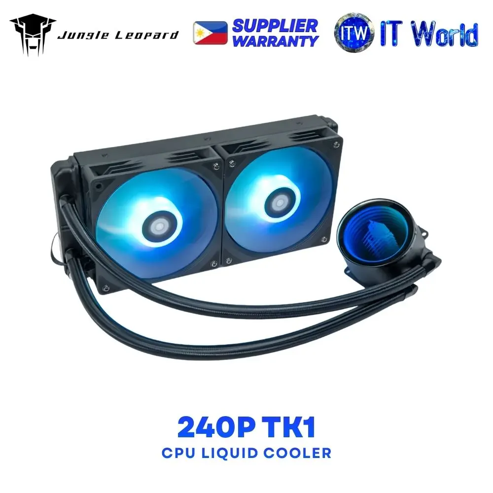 Jungle Leopard 240P TK1 LED 240mm Radiator Hydraulic Bearing CPU Liquid Cooler - Black | White