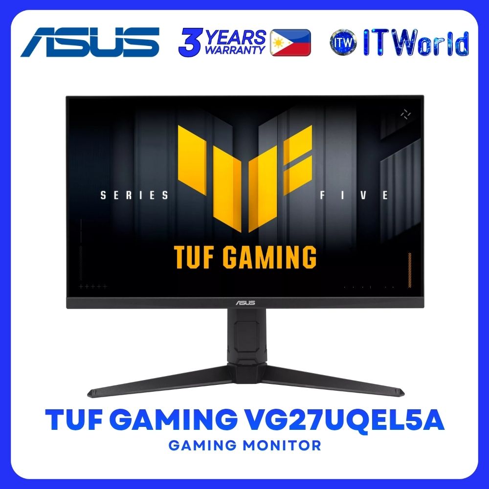 ASUS TUF Gaming VG27UQEL5A 27" 3840x2160 IPS 1ms GTG, 0.3ms min Dual Mode Display Gaming Monitor