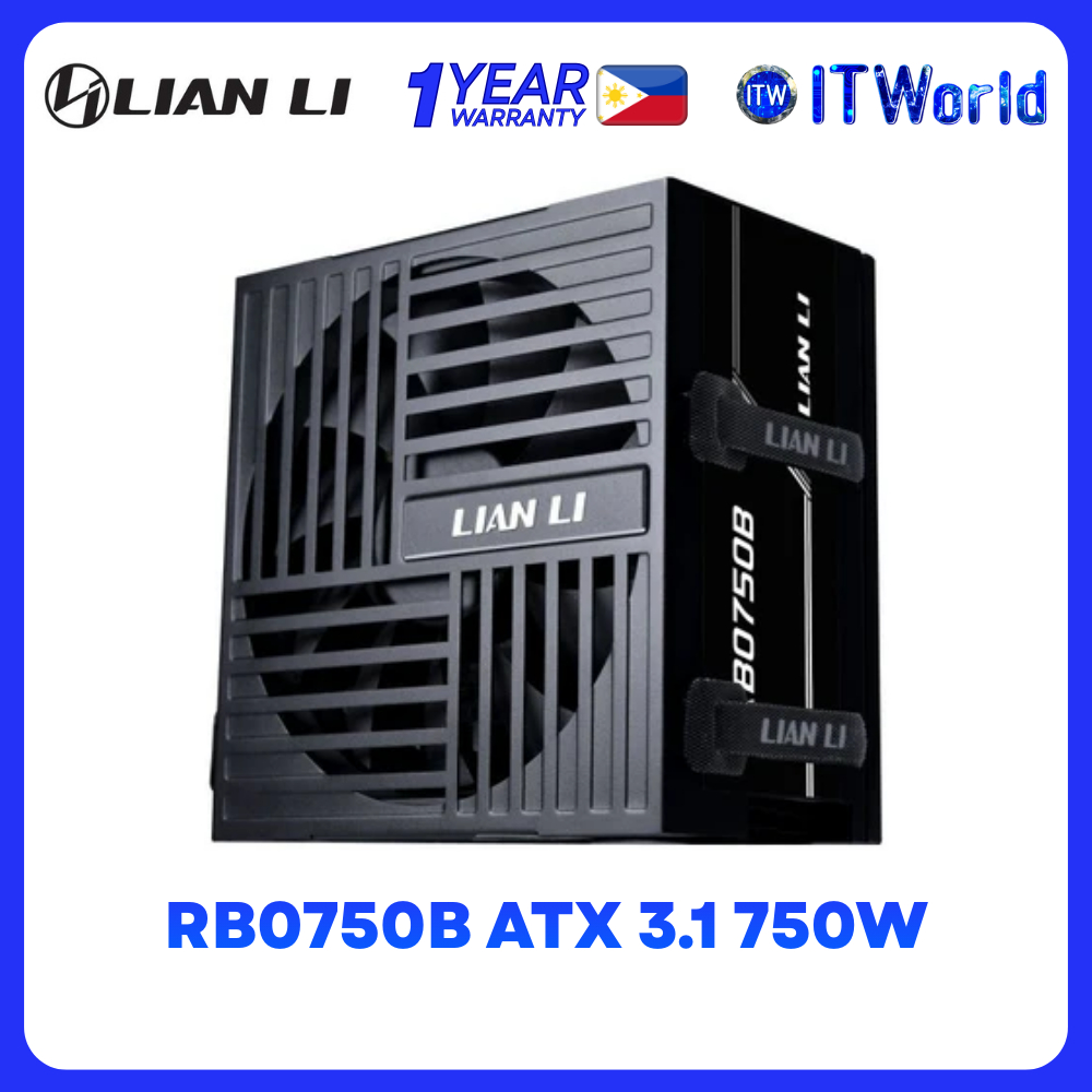 Lian Li RB0750B ATX 3.1 750W 80+ Bronze Non-Modular PSU G9P.RB0750B.B000.US itw