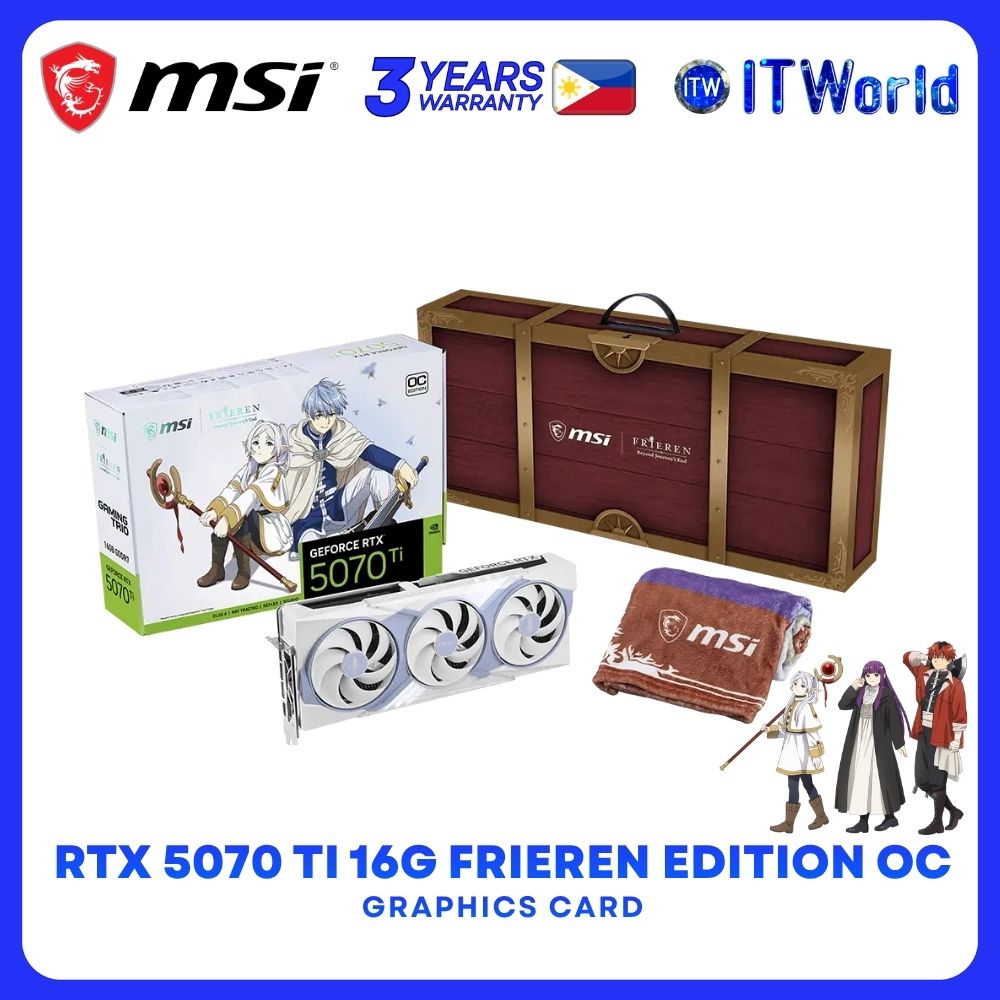 MSI Frieren Edition GeForce RTX 5070 Ti 16GB GDDR7 OC Triple Fans Graphics Card itw