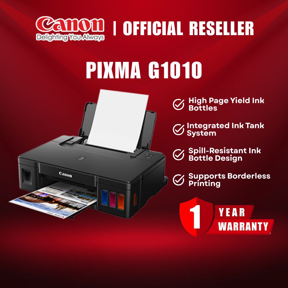 Canon Pixma G1010 Refillable Ink Tank Printer for High Volume Printing itw