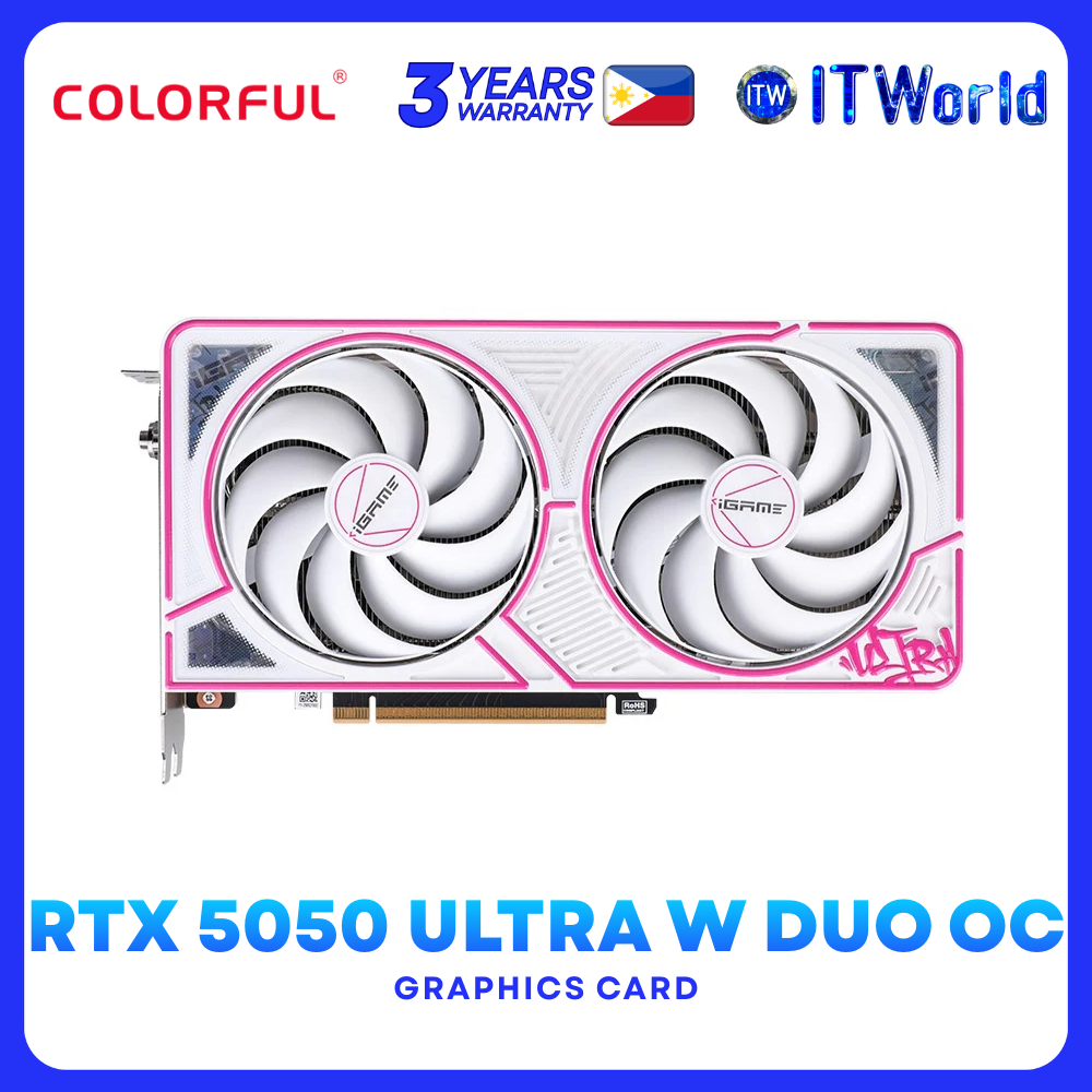 Colorful iGame GeForce RTX 5050 Ultra W DUO OC 8GB GDDR6 Gaming Graphics Card itw