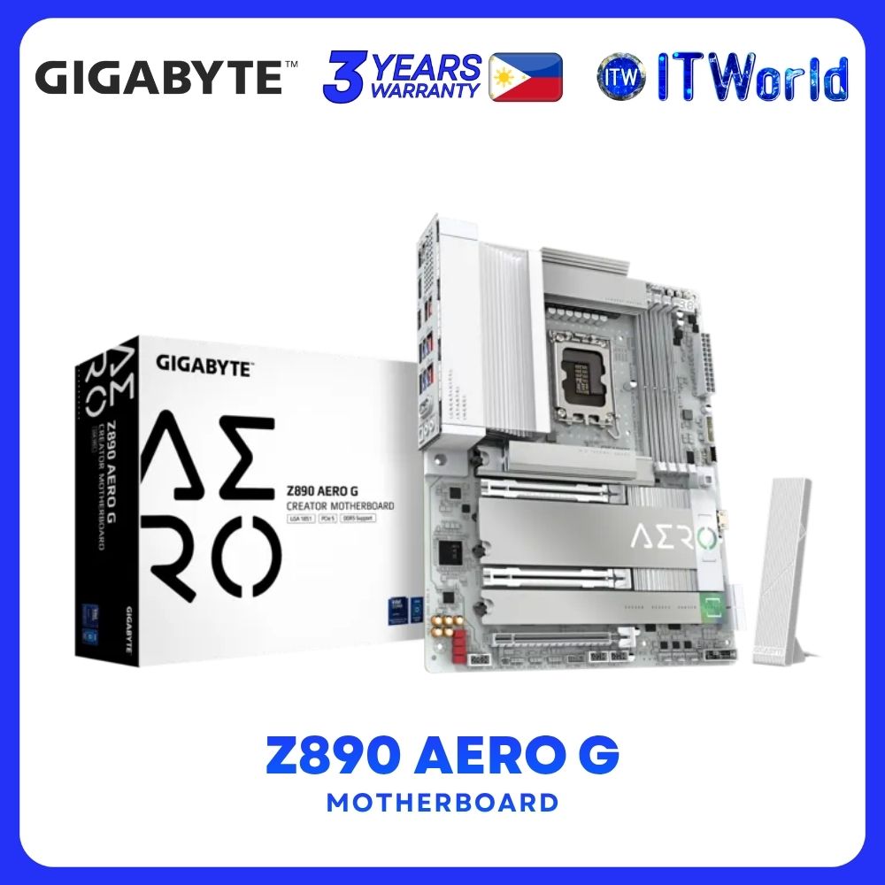 Gigabyte Z890 Aero G ATX LGA1851 DDR5 Motherboard GA-Z890-AERO-G itw