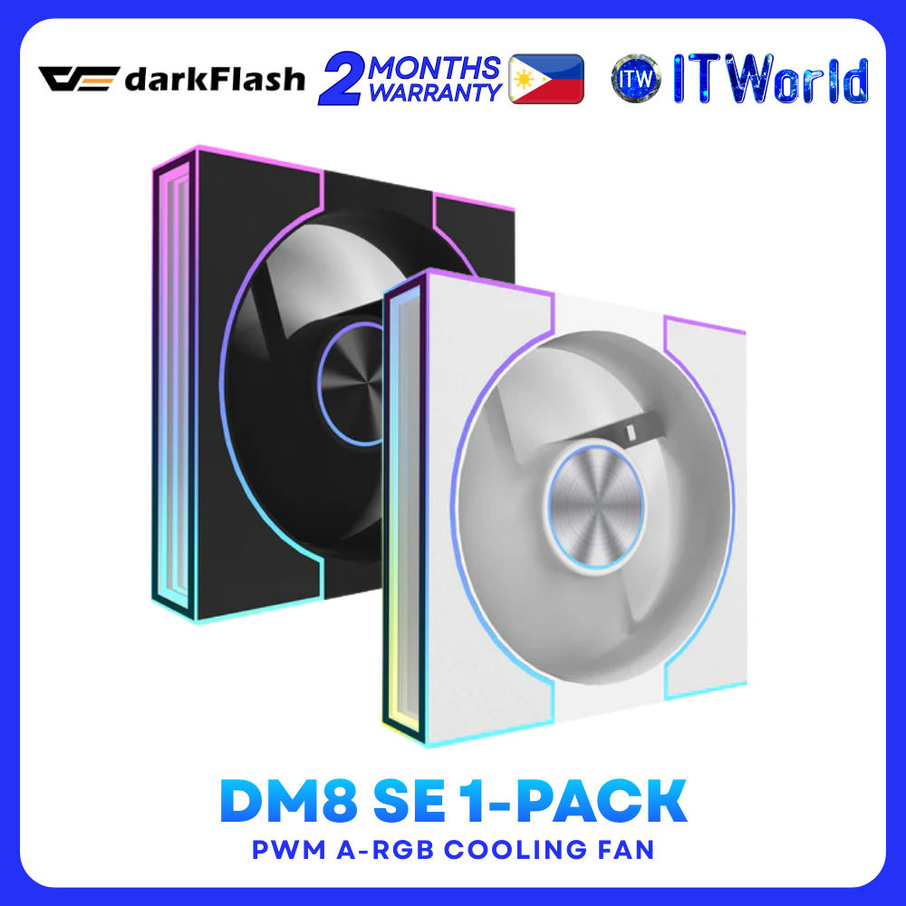DarkFlash DM8 SE - 120mm ARGB PWM Cooling Fan | 58 CFM Hydro Bearing itw
