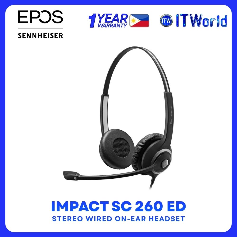 EPOS/SENNHEISER Impact SC 260 Stereo Wired On-Ear Headset
