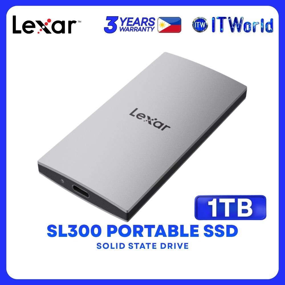 Lexar ES3 1TB USB3.2 Gen2 up to 1050MB/s read and 1000MB/s write Portable SSD LES3XXX001T-RNSNG itw