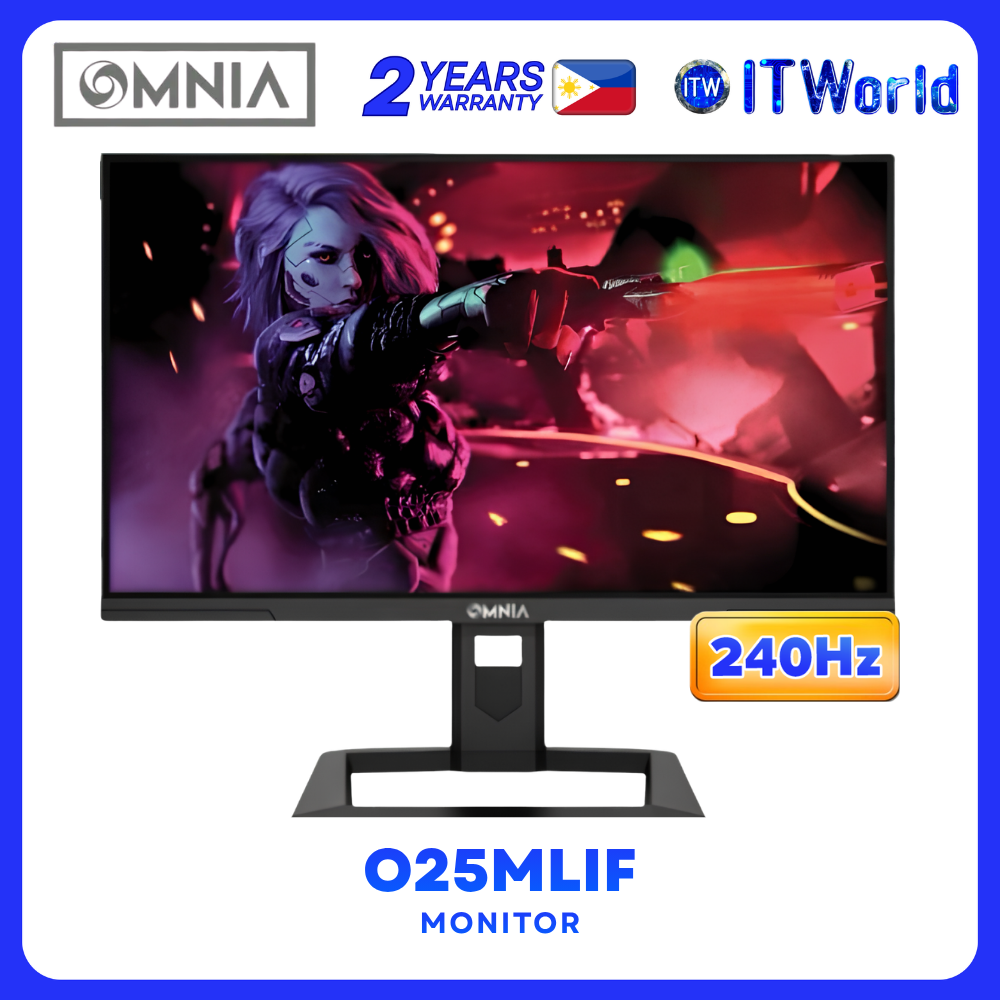 Omnia O25MLIF - 24.5" 2560x1440 240Hz Fast IPS 1ms MPRT Mini LED Monitor itw