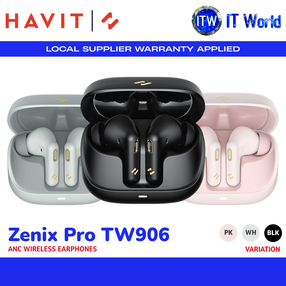 Zenix TW906 Pro Wireless Earphones | ANC + ENC / 23H Playtime / Bluetooth 5.3
