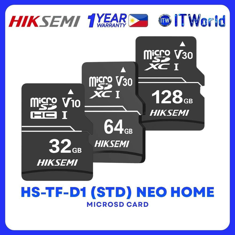 Hiksemi HS-TF-D1 STD Neo Home TF Card Memory microSD Card - 32GB | 64GB | 128GB itw