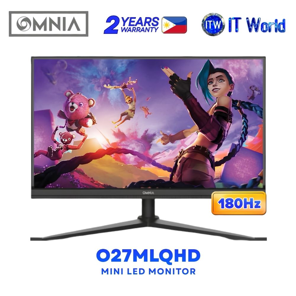 Omnia O27MLQHD - 27" 2560x1440 / 180Hz / IPS / 1ms MPRT / Mini LED Monitor