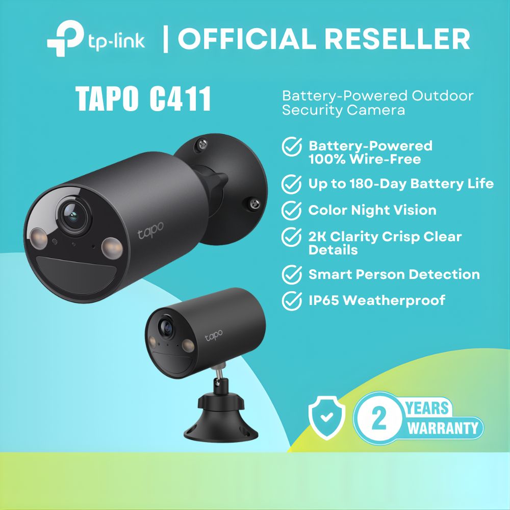 TP-Link Tapo C411 Full-Color Night Vision Battery-Powered Outdoor Security Camera itw