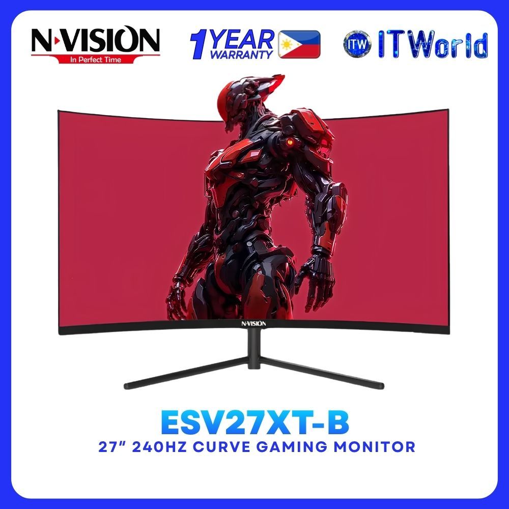 NVISION ESV27XT 27" Curved Gaming Monitor VA FHD 240Hz 1ms ESV27XT itw