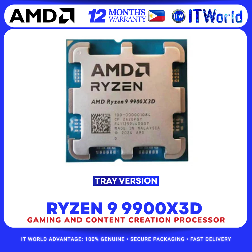 AMD Ryzen 9 9900X3D Tray Type - 12 Cores / 24 Threads AMD Radeon Graphics Processor itw
