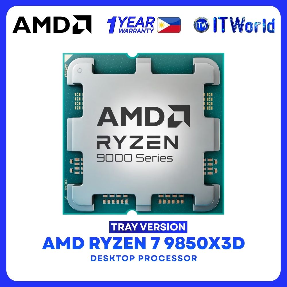 AMD Ryzen 7 9850X3D - 8 Cores 16 Threads / Up to 5.6 GHz / AM5 /  Zen 5 / Desktop Processor