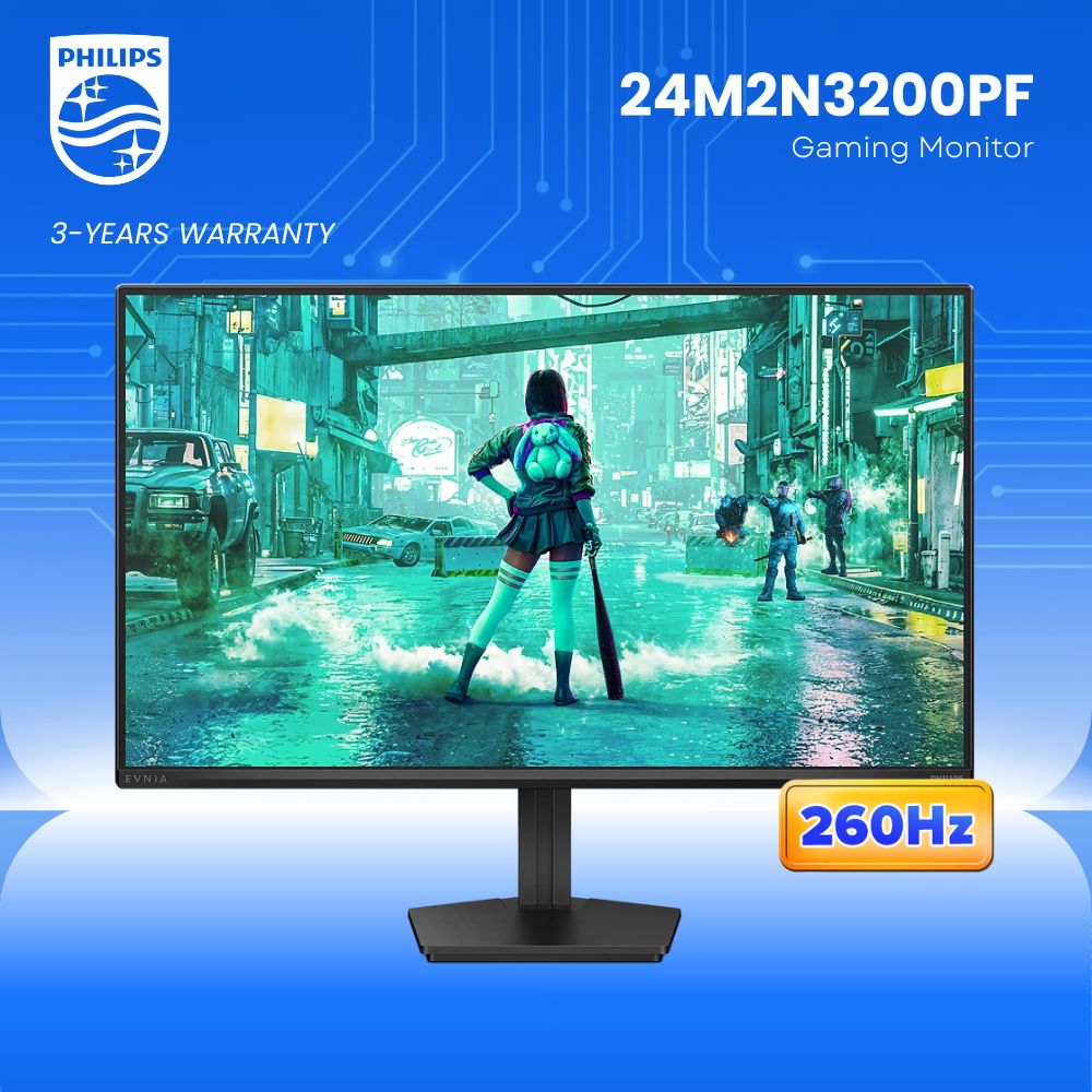 Philips Evnia - 23.8" 1920x1080 FHD / 260Hz / Fast IPS / 1ms GTG / Gaming Monitor 24M2N3200PF itw