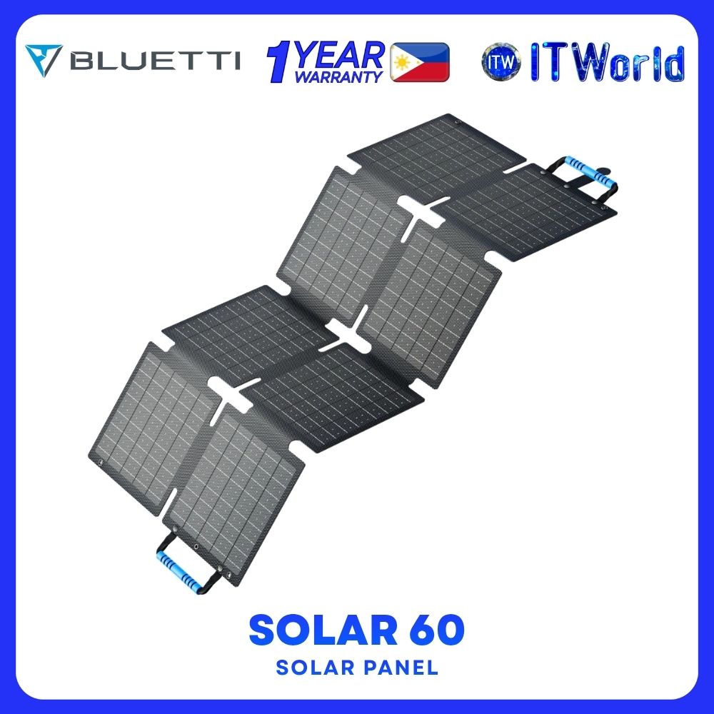 Bluetti Sora 60 | 60W Max Output Power | Durable and Lightweight Solar Panel P-SORA60-UG-BK-LS-10