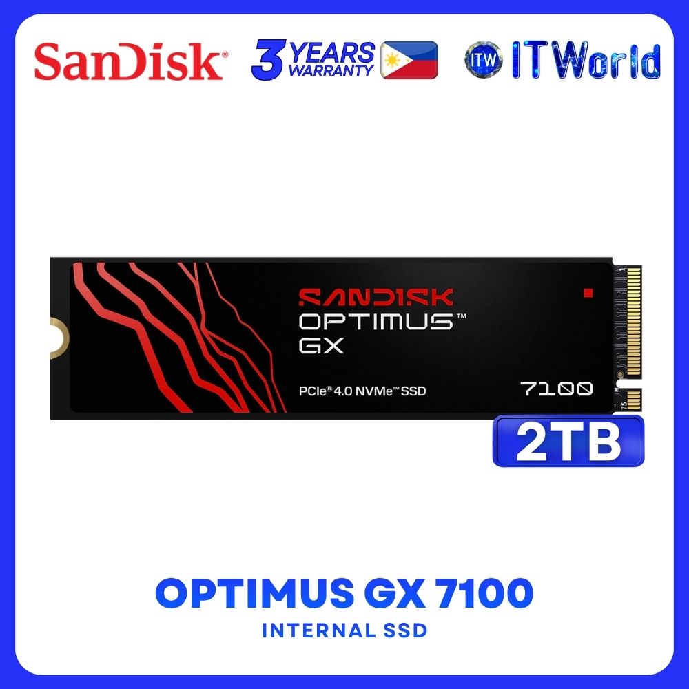 Sandisk Optimus GX 7100 M.2 2280 PCIe4.0 NVME 7250MB/s Read 6900MB/s Write Internal SSD - 2TB SDSP71200TAN-000E0