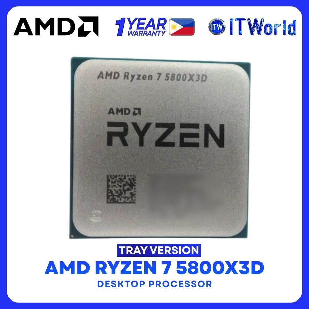 AMD Ryzen 7 5800X3D 8-Cores 16-Threads Desktop Processor without Cooler - Tray Type