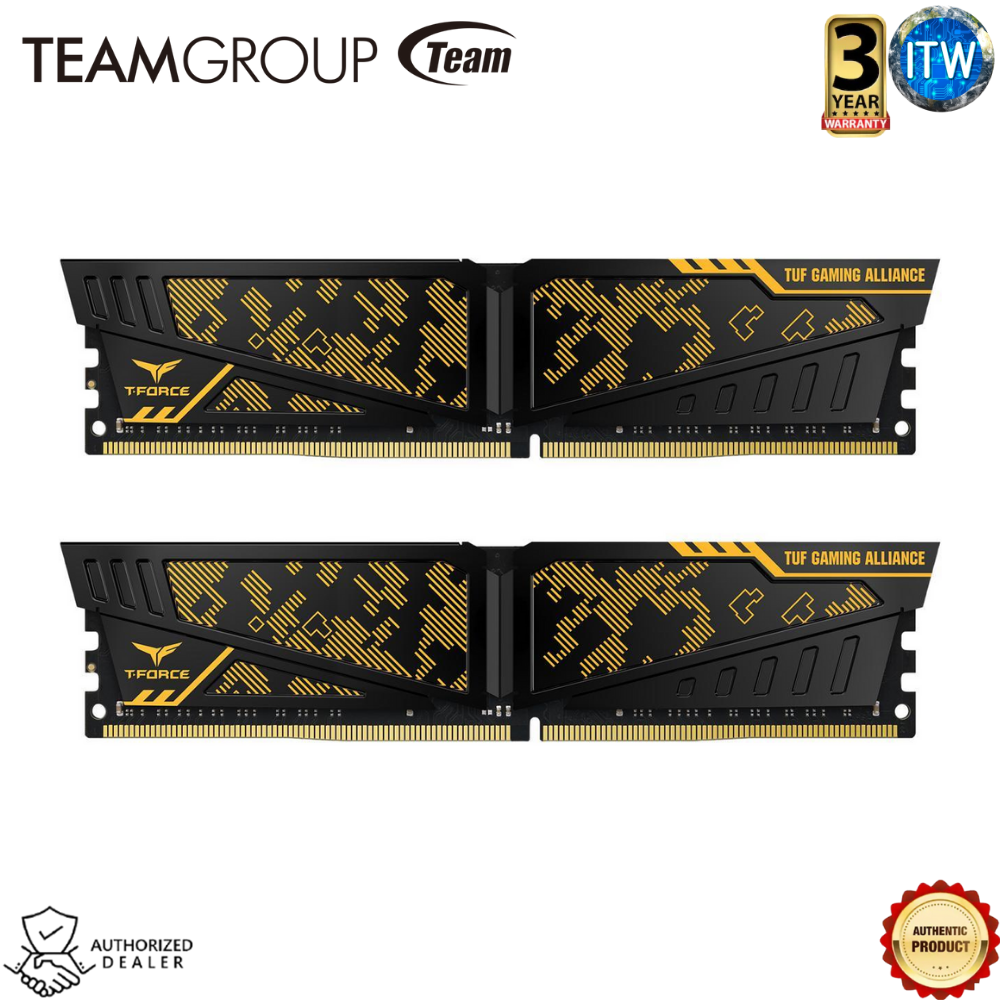 TEAMGROUP T-Force VULCAN TUF Gaming Alliance DDR4 32GB (16GBx2) 3600Mhz TLTYD432G3600HC18JDC01 itw