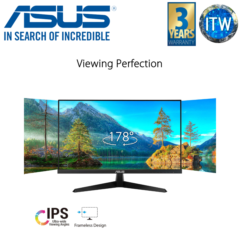ITW | Asus VY279HGE 27&quot; 1920x1080 (FHD), 144Hz, IPS, 1ms Flicker-free Gaming Monitor