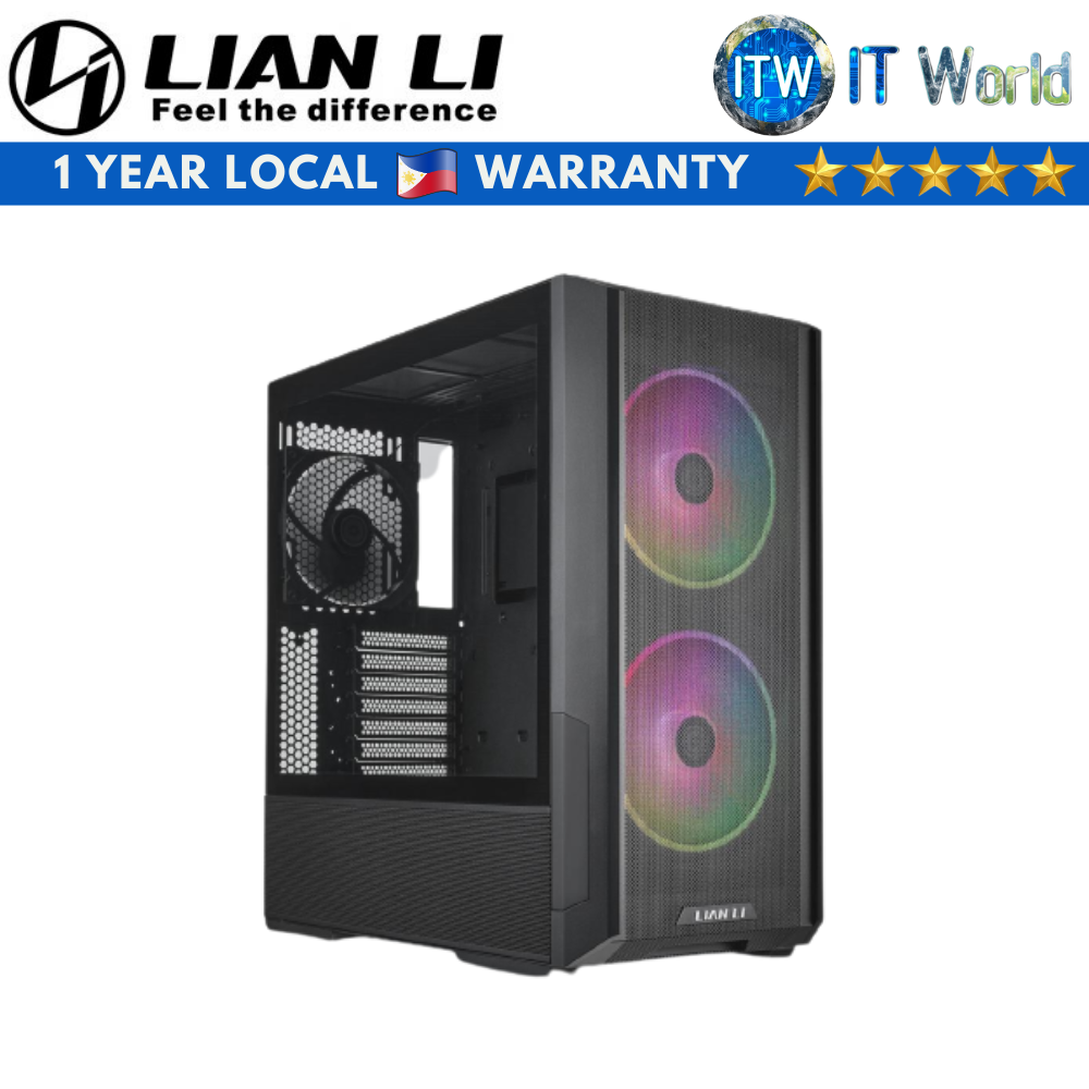 Lian Li Lancool 216 RGB Mid-Tower Tempered Glass PC Case (Black)