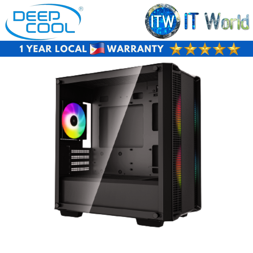 ITW | Deepcool CC360 ARGB micro-ATX Tempered Glass PC Case (Black | White)