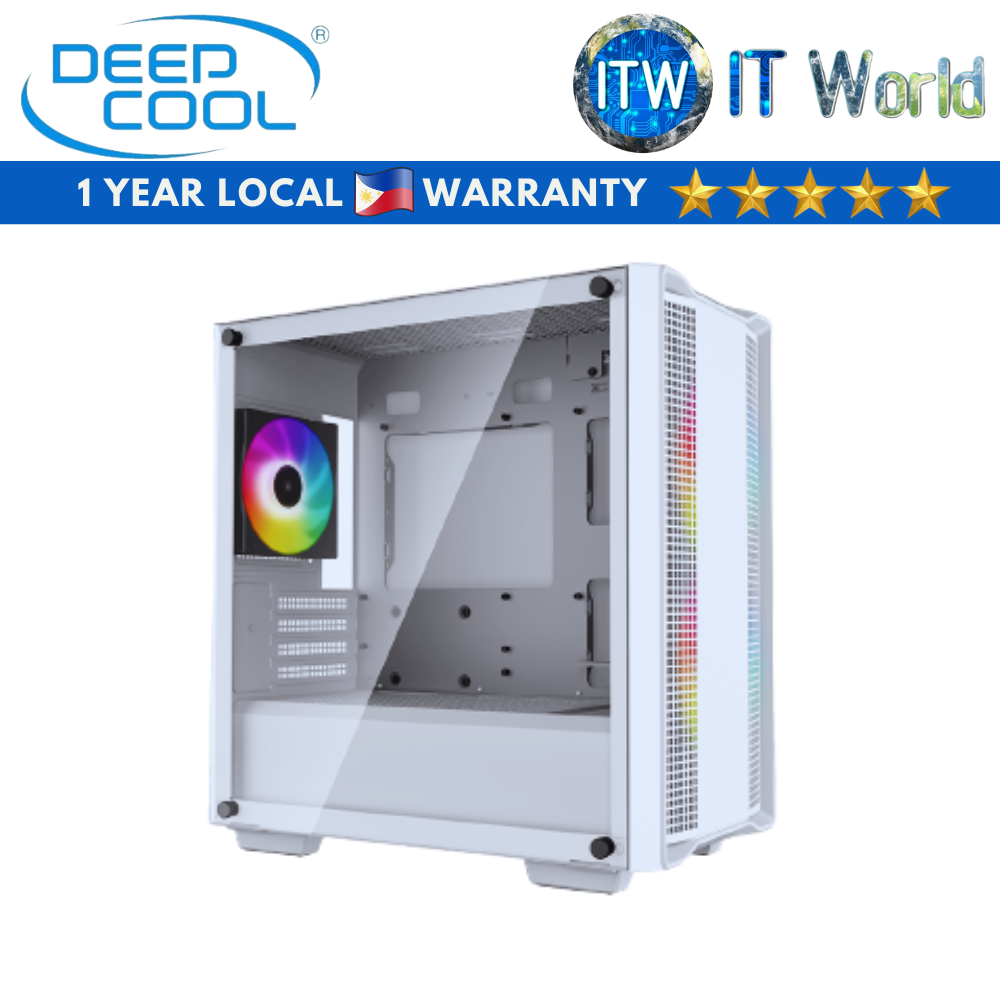 ITW | Deepcool CC360 ARGB micro-ATX Tempered Glass PC Case (Black | White)