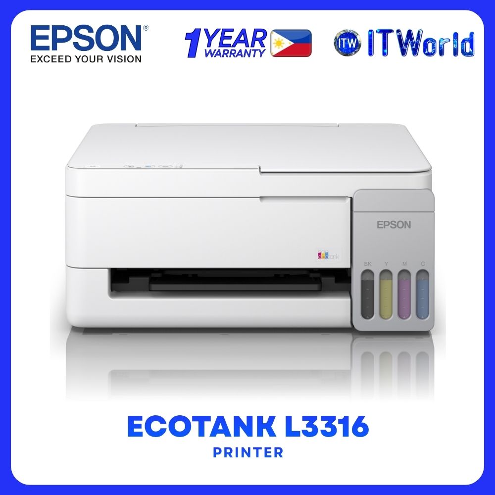 Epson EcoTank L3316 A4 Print Scan Copy All-in-One Ink Tank Printer itw