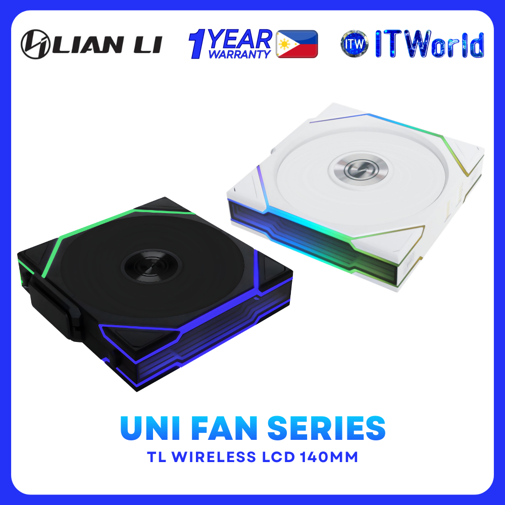 Lian Li Uni Fan TL Wireless 140 ARGB 140mm Black / White Case Fan G99.14TL1W1B.00 / G99.14TL1W1W.00 (White)