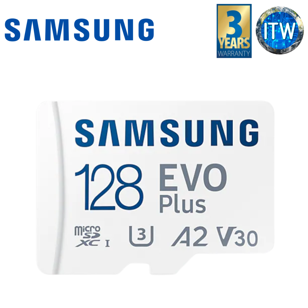 Samsung EVO Plus 128GB V5 NAND Class 10 microSD Card w/ Adapter (MB-MC128KA/APC)